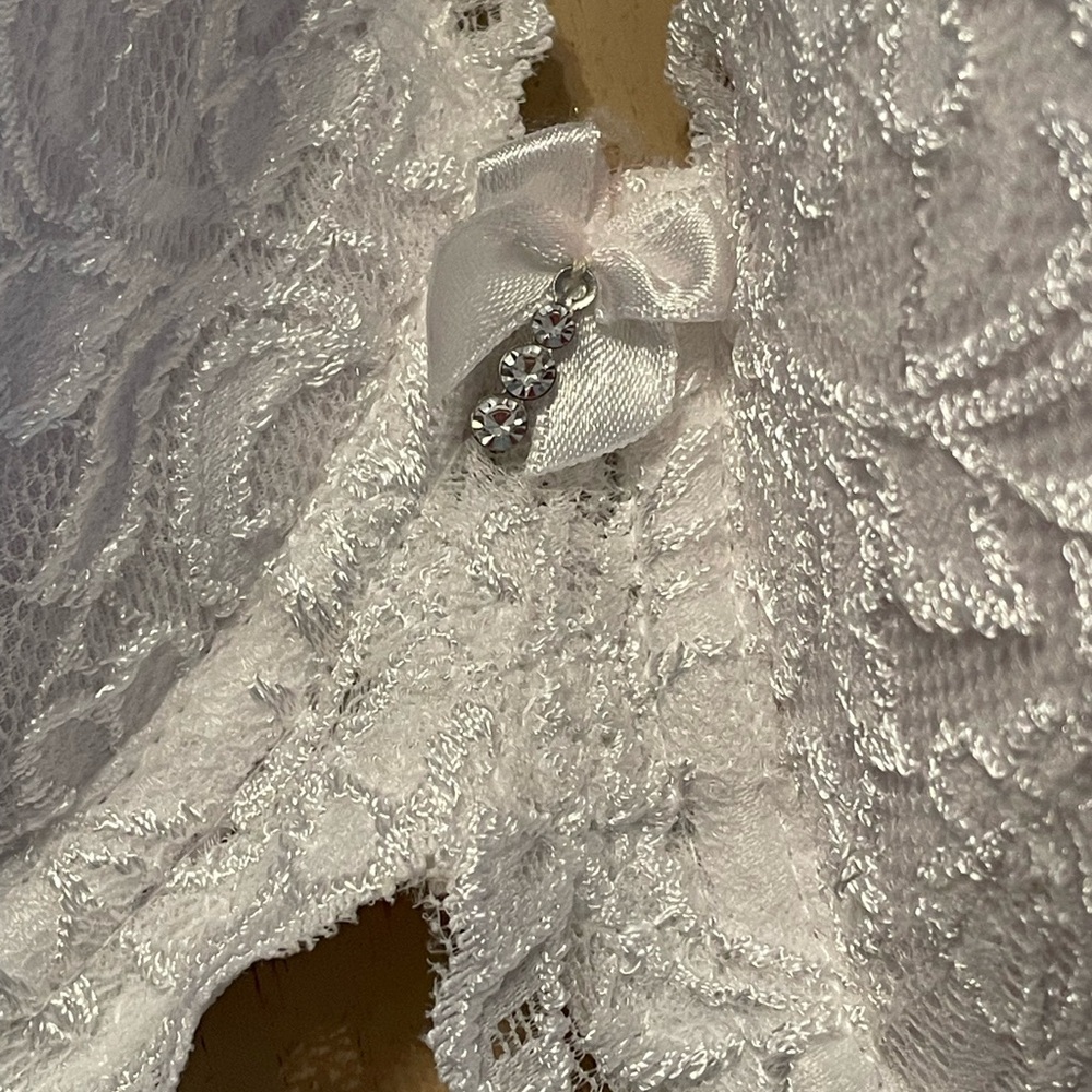 Smart & Sexy White Lace Lightly Padded Underwire Bra 38DD Estilo Style 85046 - Picture 6 of 8